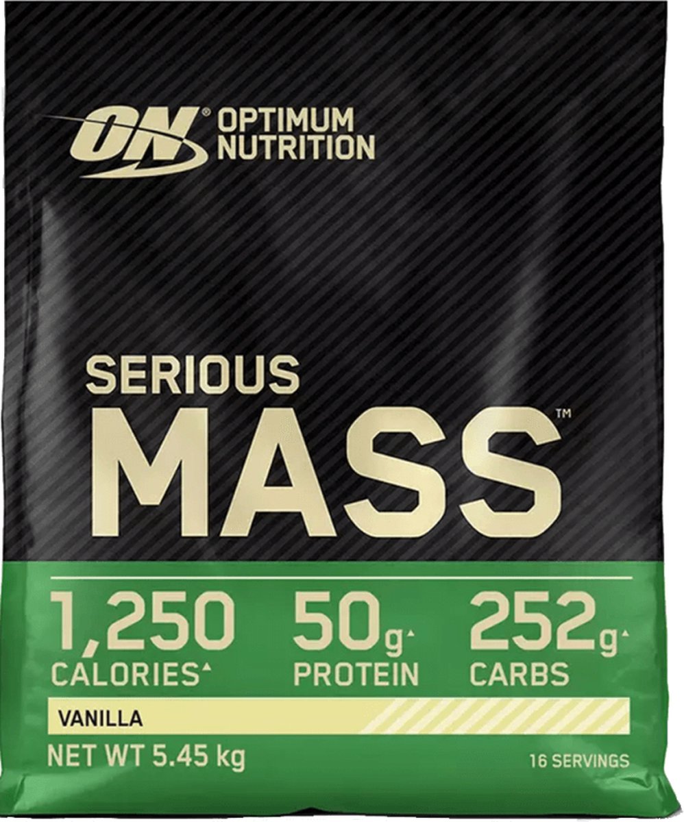 Goedkoopste Optimum Nutrition Serious Mass - Vanilla - Mass Gainer - Weight Gainer - 5450 gram (16 servings