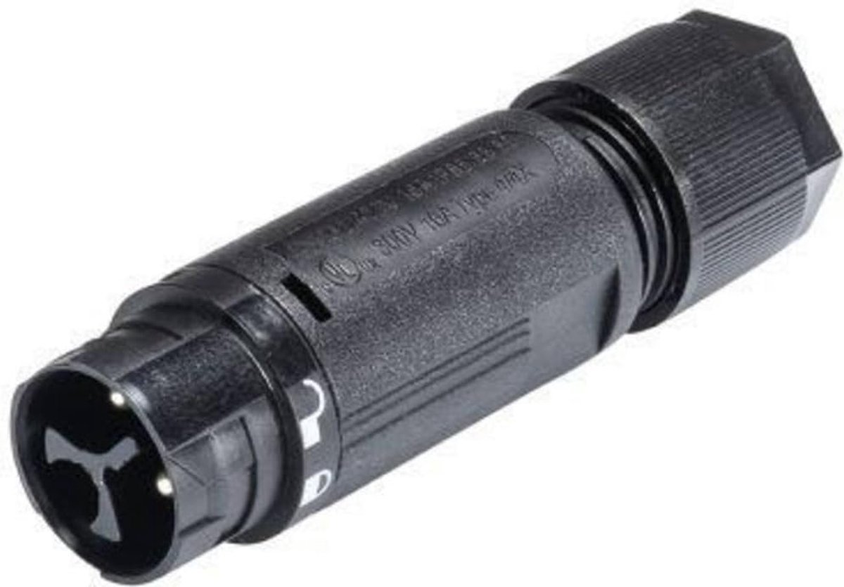 Wieland Electric 46.032.4553.1 Ronde connector Stekker, recht Totaal aantal polen: 2 + PE Serie (ronde connectoren): RST® MINI 1 stuk(s)