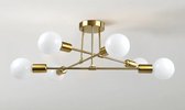 PARKSON Plafondlampen - Led Lampen - Plafondlamp Zwart & Goud - Plafond Lamp - Plafondlamp Led - Ledlamp - Moderne LED-Plafondlampen - Industrieel Ijzer Zwart/Gouden - Noordse Minimalistische Woondecoratie