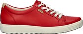 Ecco Soft 7 W Sneakers rood Leer - Dames - Maat 37