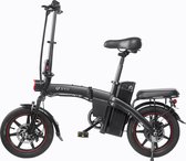 DYU A5 Opvouwbare e-bike 250 watt motorvermogen topsnelheid 25 km/u Fat tire 14’’ banden