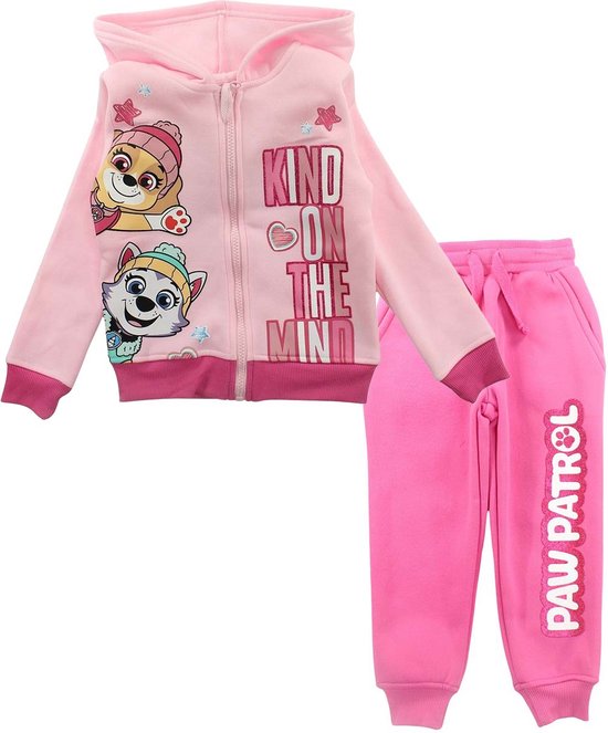 Paw Patrol Skye en Everest joggingspak/huispak/vrijetijdspak roze maat 116