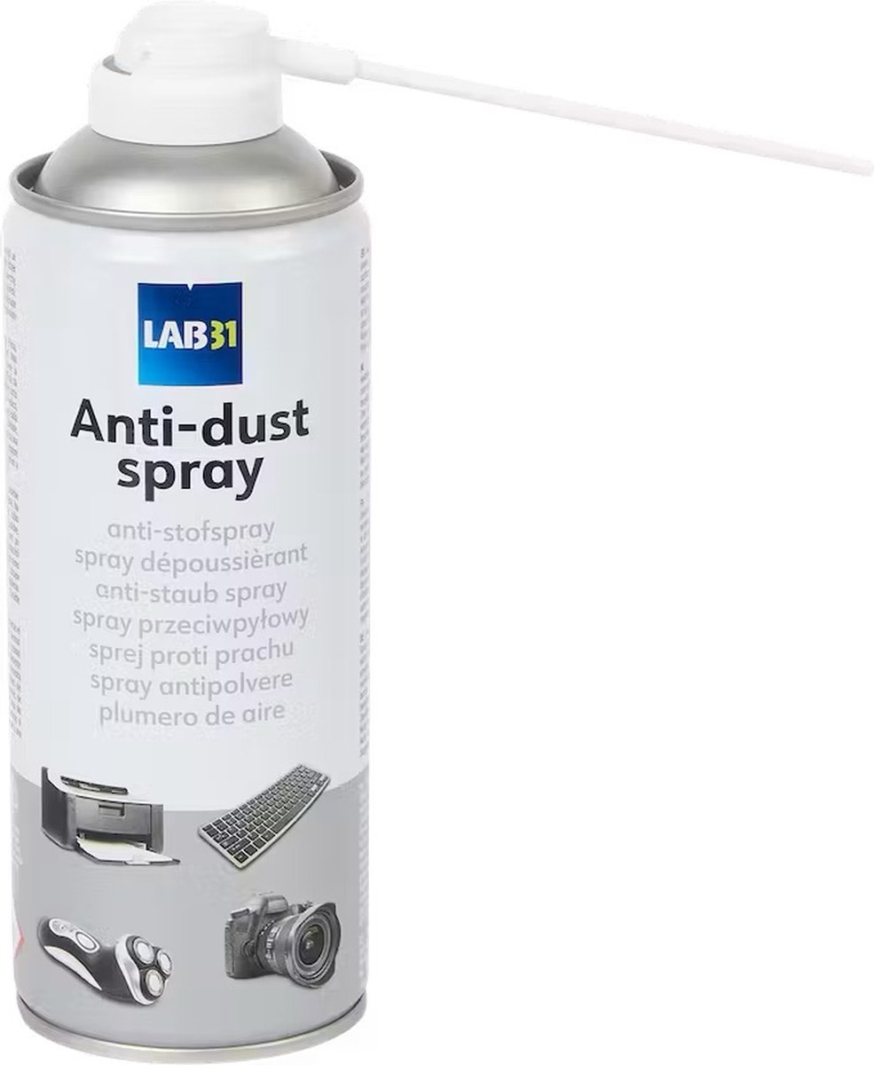 Anti-stof spray - Anti-Dust Spray - Verwijdert stof en vuil - 400ml - Spuitbus - Merkloos