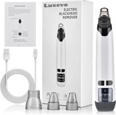 Luxevo Poriënreiniger - Black Head Remover - USB C Oplaadbaar - Verwarmd - Wit