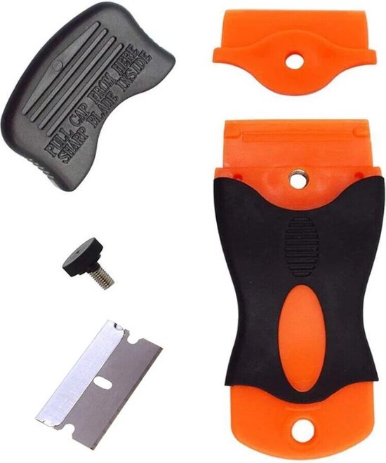 Universele Schraper - Kookplaatschraper - Krabber - Krabber voor Schoonmaken van een Inductie-Kookplaat - Glas Mes Schraper - Halogeen Kookplaat - Glasschraper krabber voor keramische - Universeel