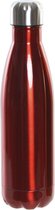 RVS thermos waterfles/drinkfles rood met schroefdop 500 ml - Sportfles - Thermosfles