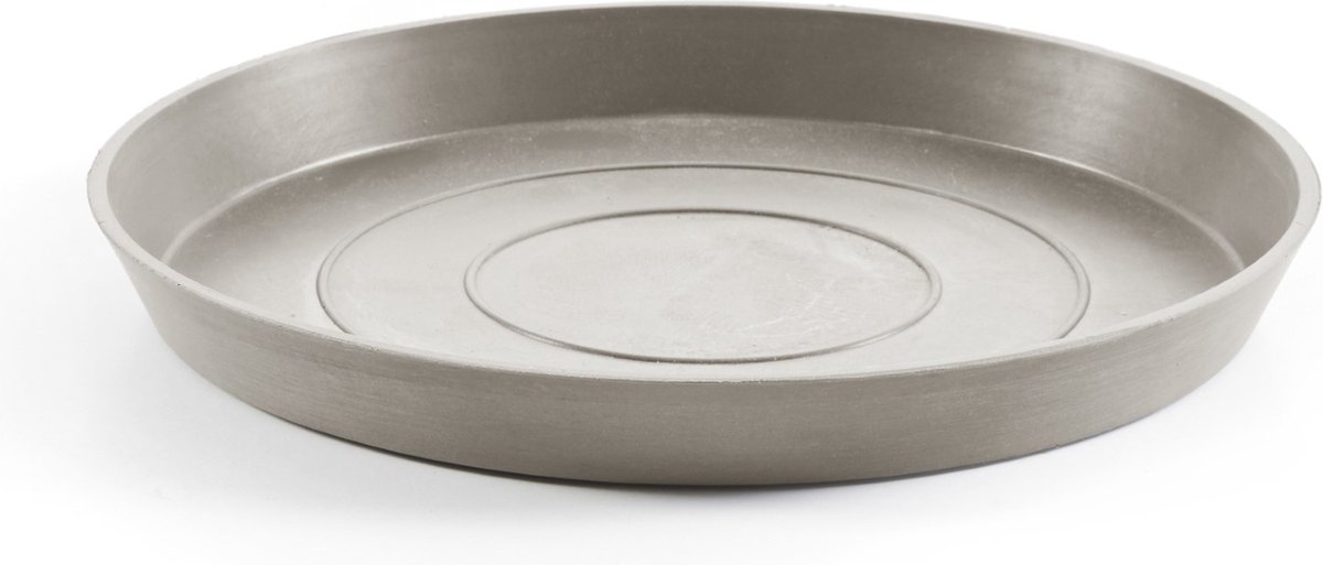 Ecopots Saucer Round - Taupe - Ø28,7 x H3 cm - Ronde taupe onderschotel met waterreservoir