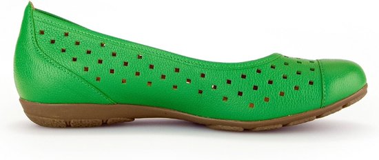 Gabor 44.169.29 - dames ballerina - groen - maat 40 (EU) 6.5 (UK)