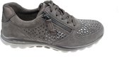 Gabor rollingsoft sensitive 76.968.30 - dames rollende wandelsneaker - grijs - maat 37 (EU) 4 (UK)
