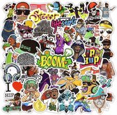 CHPN - Hip Hop Stickers - HipHop - Voor Laptop, Skateboard, Journal - Stickers - Muziek - Rappers - Coole stickers