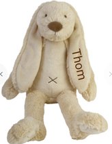 Happy Horse knuffel Rabbit Richie/konijn/beige/38cm/gepersonaliseerd/geborduurde naam