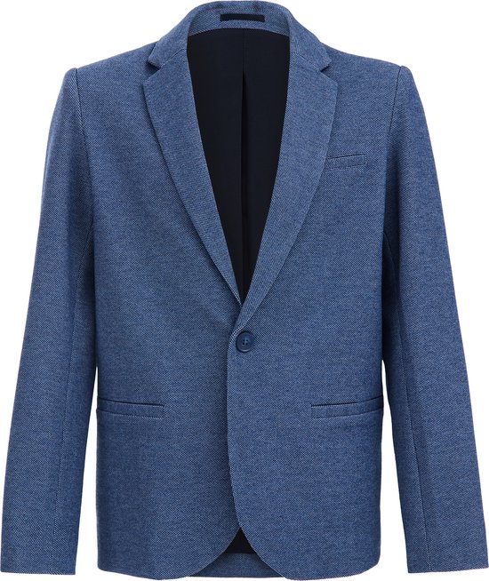 WE Fashion Jongens slim fit blazer met stretch