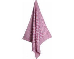 Horeca Pompdoek - Blokdoek - Theedoek Dubbeldraads Roze (10 stuks) - Voor Horeca - Zorginstellingen en Industrieel gebruik
