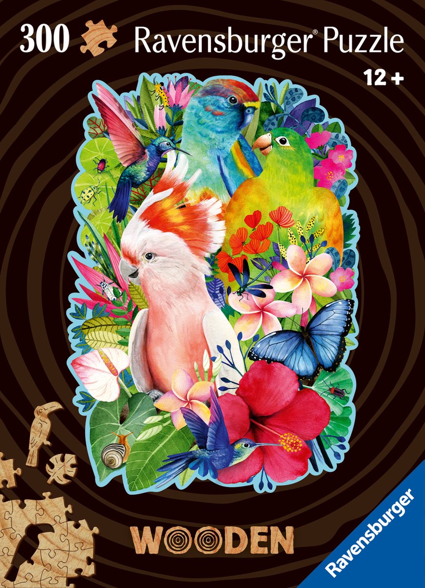 Houten puzzel: Beautiful Birds 300 stukjes