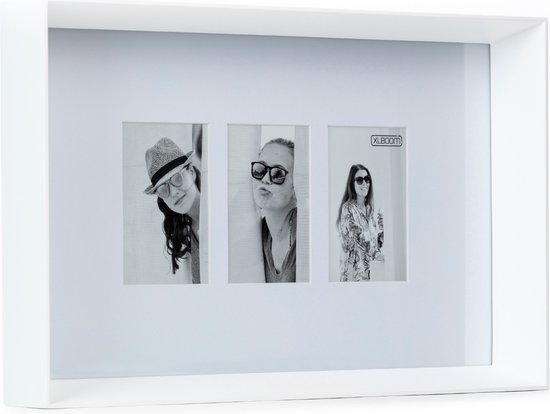 XLBoom Prado fotolijst (3) - in Hout - Wit - Fotoformaat 10 x 15 cm
