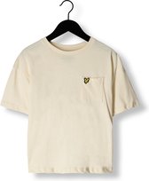 Lyle & Scott Pocket Tee Tops & T-shirts Meisjes - Shirt - Beige - Maat 134/140