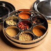 Indianbeautifulart Klassieke Indiase Traditionele 8 Stuk Koperen Servies Diner Set Collectie Thali Kommen Gebruiksvoorwerpen Gezondheid