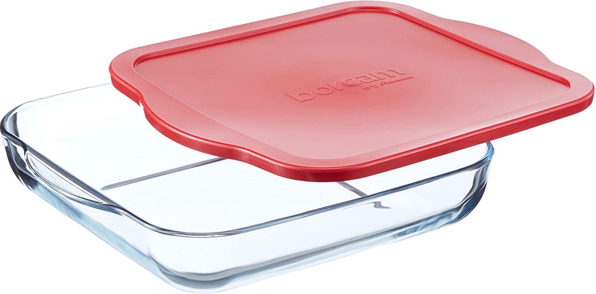 Ovenschaal “Borcam”- 31,8 x28,3cm 3,2L – Met Deksel – Rechthoekig