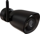 Calex Slimme Bewakingscamera voor Buiten - Smart Beveiligingscamera met 2-Weg Audio - Outdoor IP Camera - 2K - Zwart