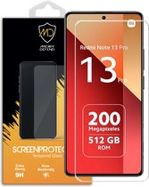 Xiaomi Redmi Note 13 Pro 4G Screenprotector - MobyDefend Case-Friendly Gehard Glas Screensaver - Glasplaatje Geschikt Voor Xiaomi Redmi Note 13 Pro 4G