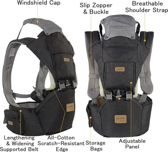 Boba Baby Rugzak 4GS – Ergonomische Babydrager Tot 20 Kg, Dusk
