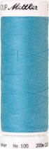 Mettler/Amann universeel naaigaren, 200m. polyester, 0409 turquoise/aqua blauw