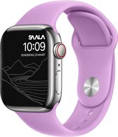 Saala® Siliconen bandje geschikt voor Apple Watch 38/40/41mm series 3 4 5 6 7 SE lavendel