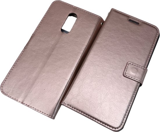 Étui à livres Nokia 3.2 or rose