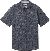 TOM TAILOR printed cotton linen shirt Heren Overhemd - Maat XXL