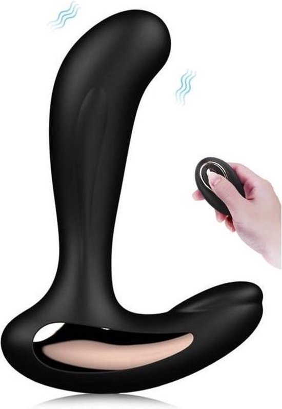Butplug- Uzzy M.F - Vibrerende - Anaal - Vibrator- 2 in 1 - Dildo - Met afstandbediening - Prostaat Stimulator - Seksspeeltjes - Anale Sex Vibrator - voor Vrouwen - Voor Mannen - Buttplug - voor hem - voor haar