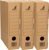 3x Boîte d'archives de bureau carton 32 x 22 cm - A4 - Classement - Fournitures de bureau - Stockage / stockage sans poussière de papier