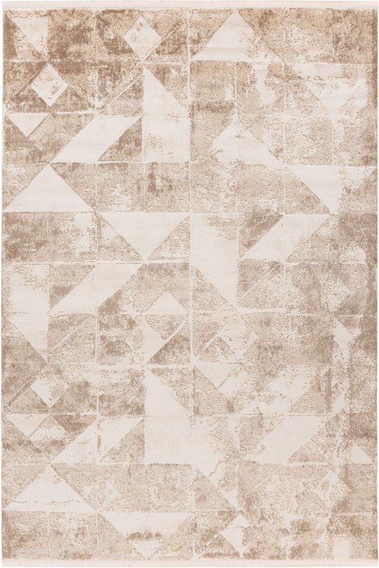 Lalee Palais | Modern Vloerkleed Laagpolig | Beige | Tapijt | Karpet | Nieuwe Collectie 2024 | Hoogwaardige Kwaliteit | 120x170 cm