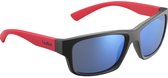 Bolle Holman floatable matte black-red zonnebril- fit medium, drijvend, sportieve lifestyle, unisex design, lichtgewicht