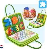 Mauzek® Busy Board – Nederlands – Montessori speelgoed – Montessori voor thuis – Activiteitenbord – Sensorisch speelgoed – Educatief speelgoed – Motoriek Speelgoed – Speelgoed voor in de auto – Speelgoed voor onderweg – Cadeau Kind – 3 jaar en ouder