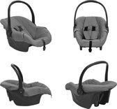 vidaXL Babyautostoel 42x65x57 cm lichtgrijs - Babyautostoel - Babyautostoelen - Babyautostoeltje - Babyautostoeltjes