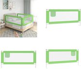 vidaXL Bedhekje peuter 200x25 cm stof groen - Bedhekje - Bedhekjes - Bedbescherming - Bedbeschermingen