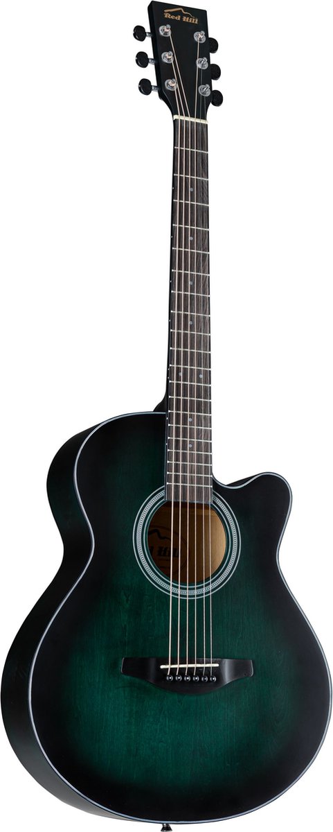 Red Hill H00LC Hand Rubbed Green - Akoestische gitaar