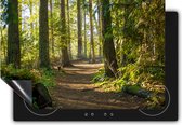 Chefcare Inductie Beschermer Voetpad in het Bos - 80x52 cm - Afdekplaat Inductie - Kookplaat Beschermer - Inductie Mat