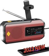 Noodradio – Noodpakket - Powerbank Zonneenergie - Noodradio Solar Opwindbaar – Noodrantsoen – Draagbare Radio – Noodpakket Rampenrugzak – Noodradio Opwindbaar - Radio op Batterijen - Emergency Radio - Noodgeval Radio - Zwengelradio – Opwindbare Radio