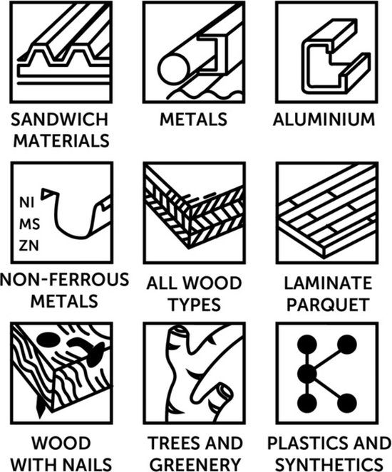 Super affaire composée de Lame de scie circulaire RNtools - Multi Matériau - 254 x 30 mm - 40 dents - 3 PCS