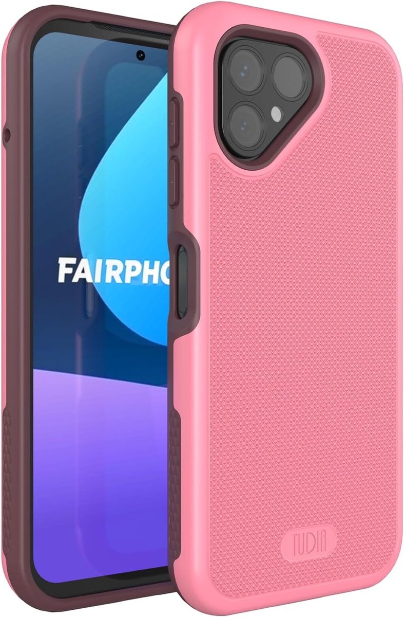 Tudia Fairphone 5 Hoesje MergeGrip Roze