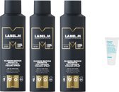 3 x Label.m Fashion Edition Brunette Texturising Volume Spray 200ml