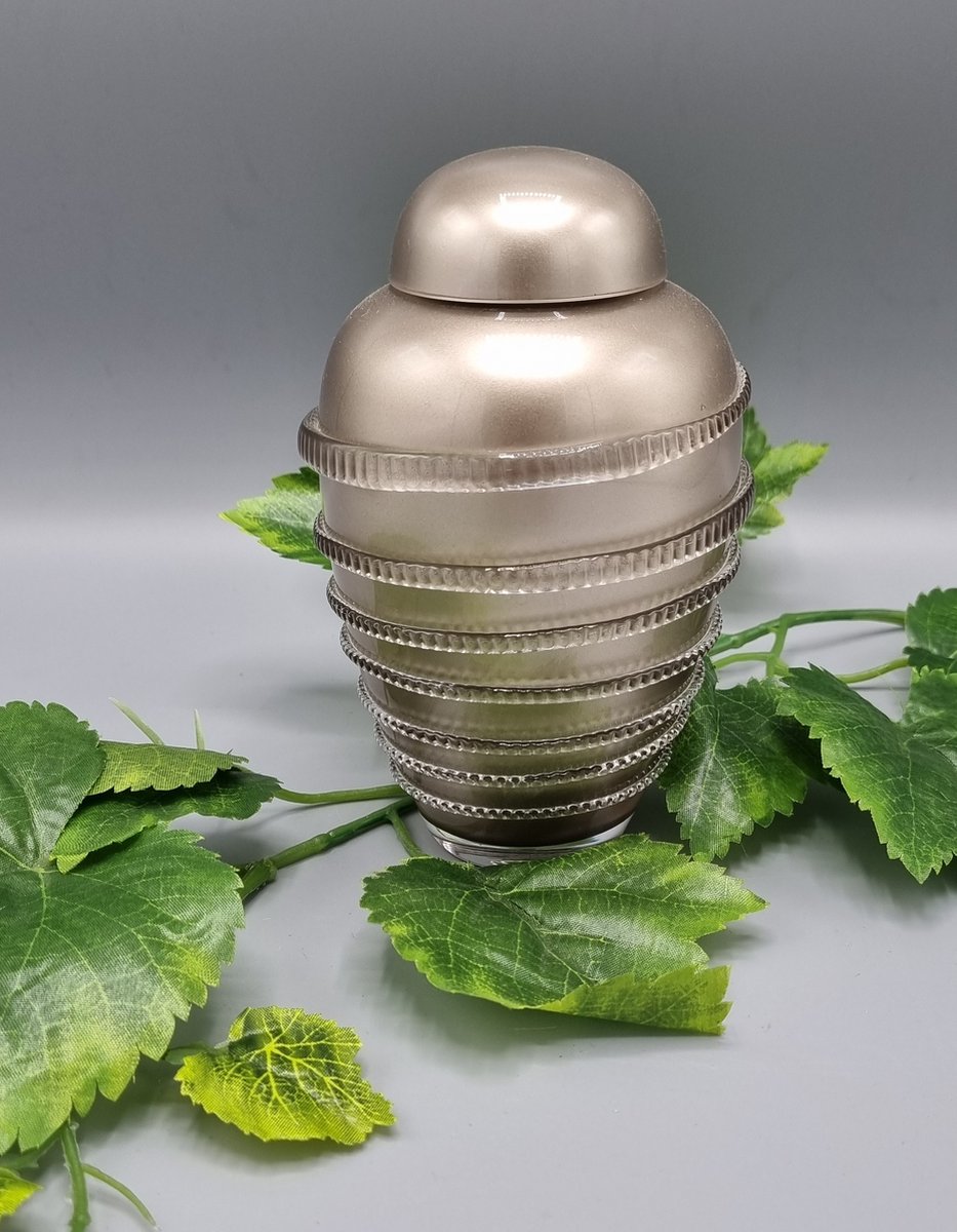 Mini Urn - 156-2 - Cappuccino - Kristalglas - Slang - Urn - Deel Urn