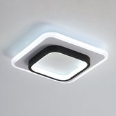 Delaveek-Vierkante Moderne LED Plafondlamp- 21W 2350lm- Koel Wit 6500K - Dia 24cm - Acryl & Aluminium