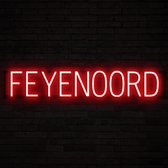 FEYENOORD - Lichtreclame Neon LED bord verlicht | SpellBrite | 88,71 x 16 cm | 6 Dimstanden - 8 Lichtanimaties | Reclamebord neon verlichting