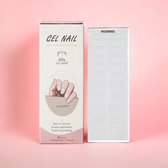 NailGlow - Gel Nagel Wraps - Neutraal (nagel bescherming) - Gel Nagel Stickers - Nail Wraps -Bij elke 2 pakjes die je besteld ontvang je een gratis Nagelriemolie pen t.w.v €7,85! - Gel Nail Wraps - Gel Nail Stickers - Nail Art - Nail Foil