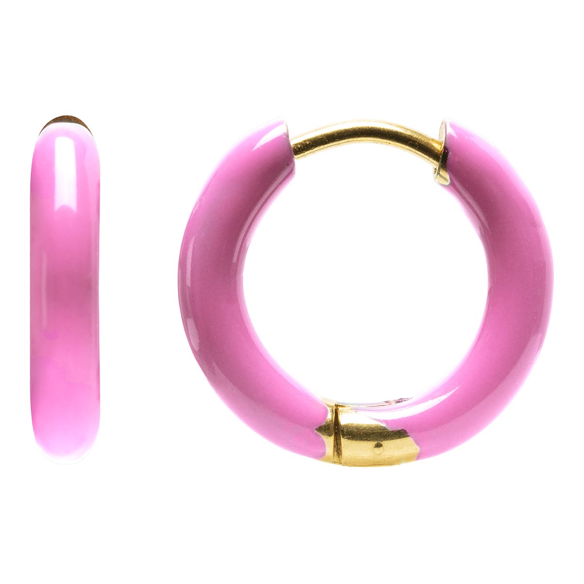 Kids Bijoux | CandyBling oorringetjes | oorbelletjes | 10mm | hypoallergeen | RVS | meisjes | Roze