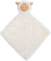 Beeztees Puppy Cuddle Cloth Lu - Jouet pour chien - Polyester recyclé - Wit - 37x28x4 cm