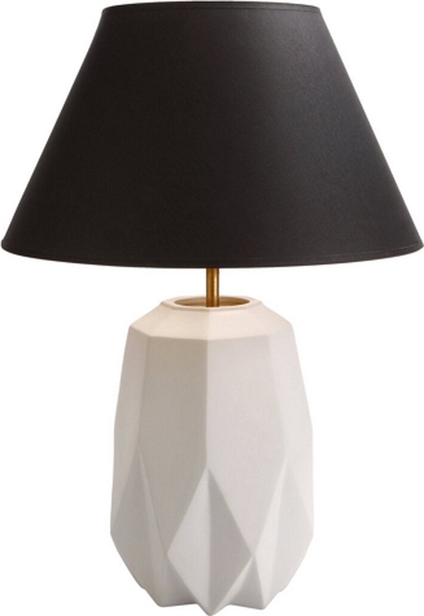 Goebel - Kaiser | Tafellamp Polygono - zwart | Porselein - 62cm