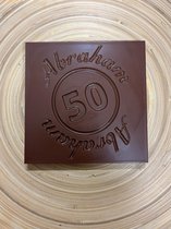 Abram chocolade 50 jaar | Abraham chocola | cadeau verjaardag | Smaak Melk